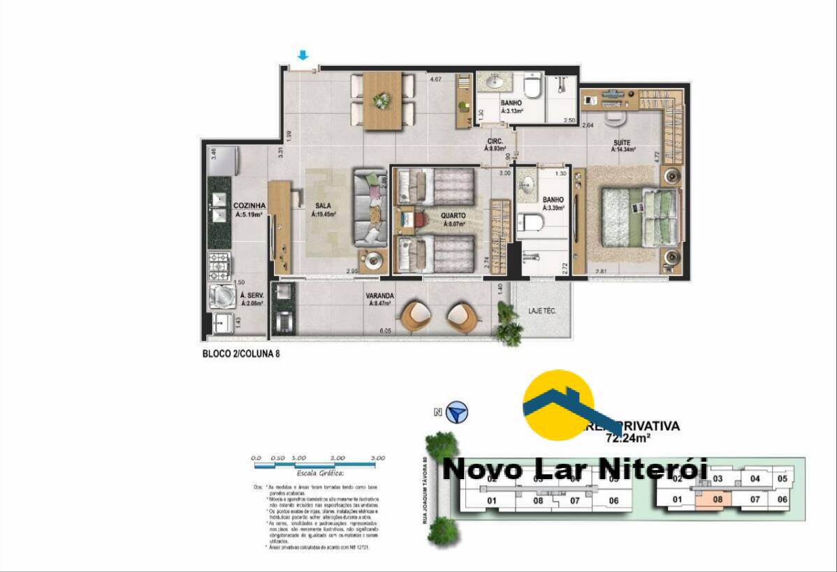 Apartamento à venda com 3 quartos, 88m² - Foto 57