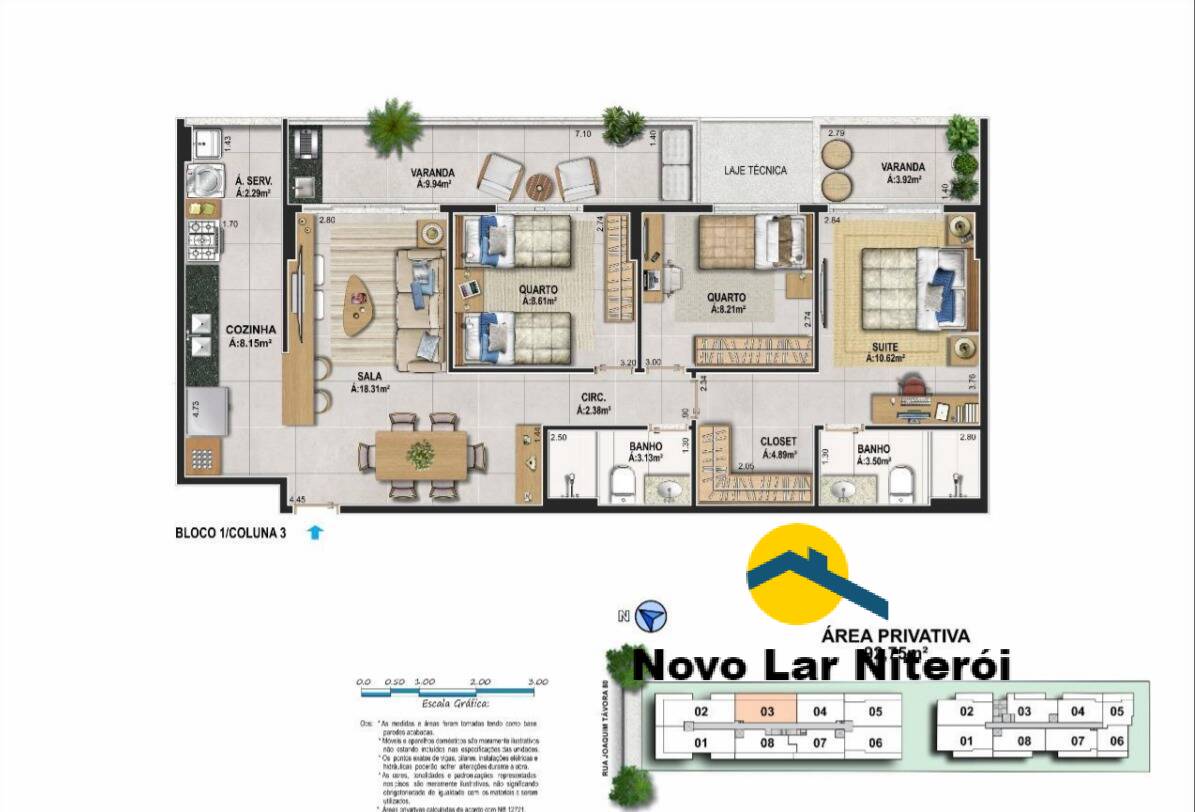 Apartamento à venda com 3 quartos, 88m² - Foto 61