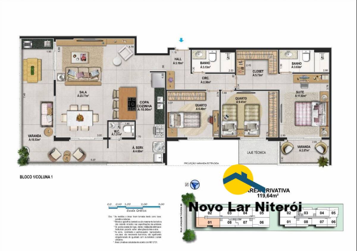 Apartamento à venda com 1 quarto, 51m² - Foto 58