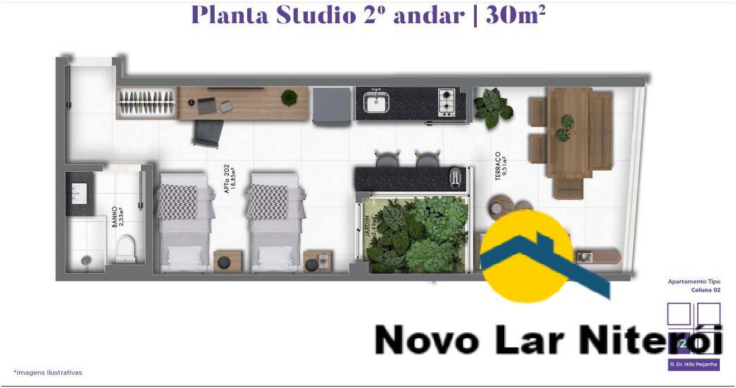 Apartamento à venda com 1 quarto, 22m² - Foto 35