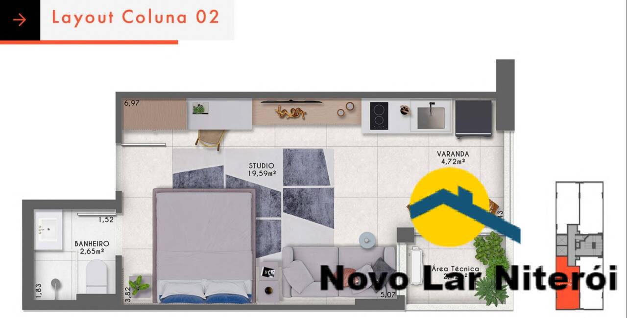 Apartamento à venda com 1 quarto, 35m² - Foto 25