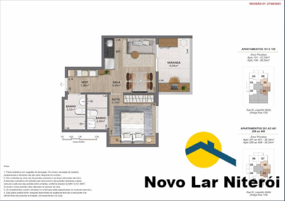 Apartamento à venda com 1 quarto, 36m² - Foto 11