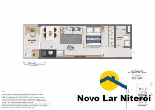 Apartamento à venda com 1 quarto, 32m² - Foto 22