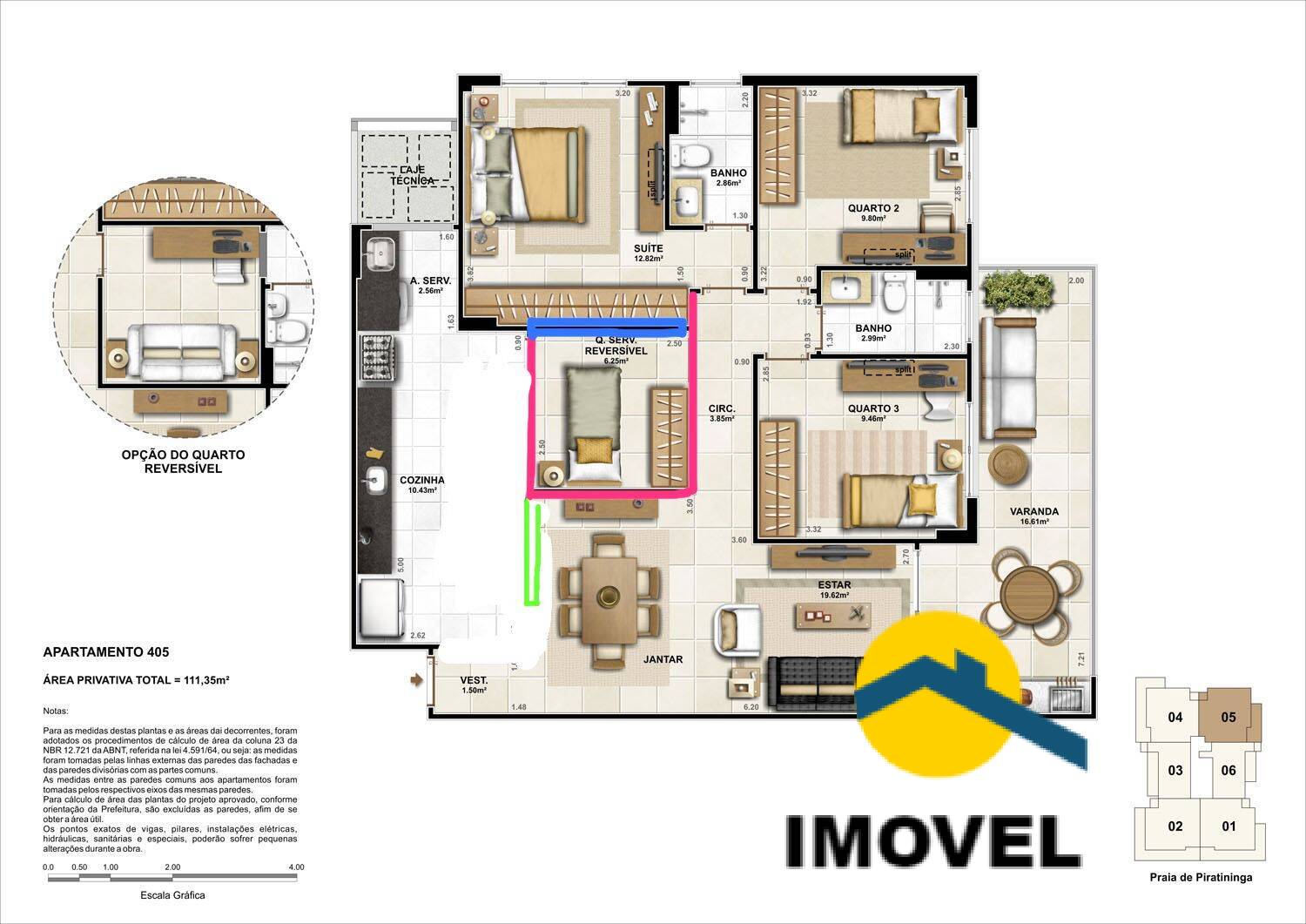 Apartamento à venda com 3 quartos, 111m² - Foto 19