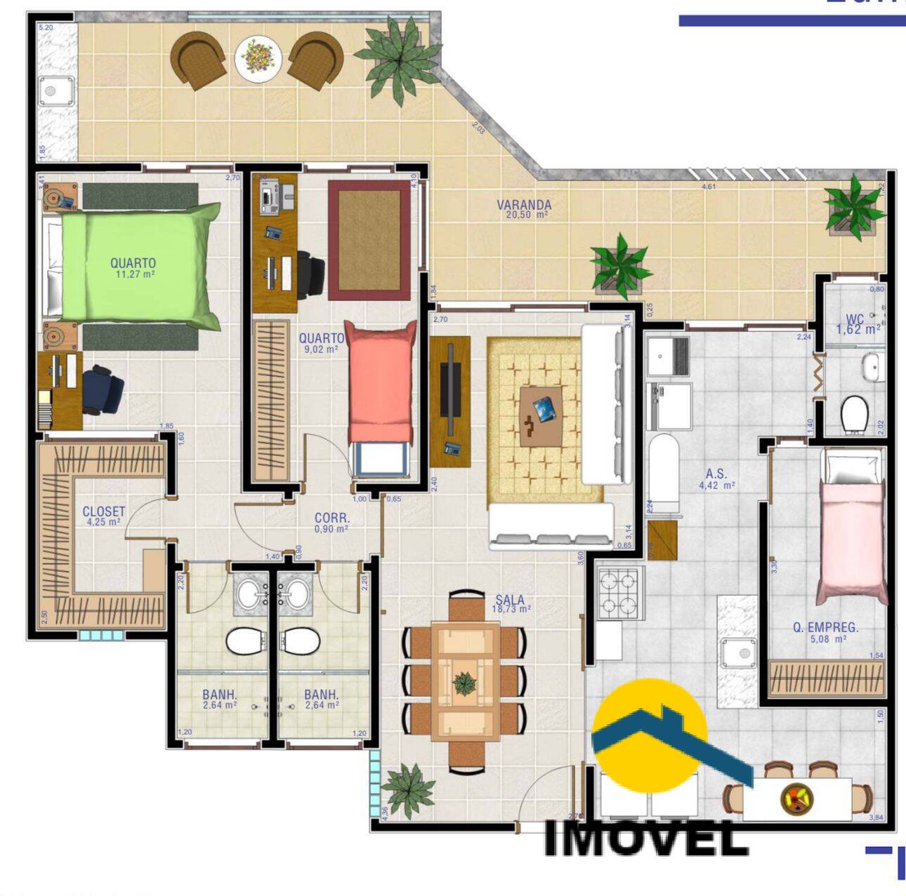 Apartamento à venda com 2 quartos, 102m² - Foto 26