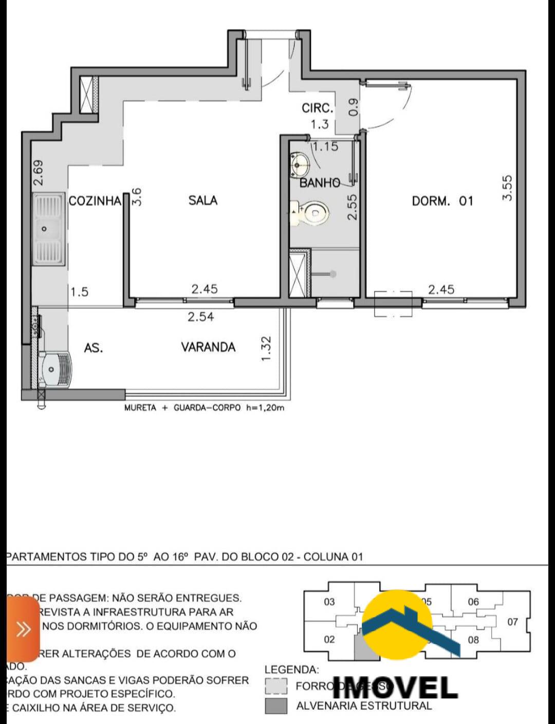 Apartamento à venda com 1 quarto, 40m² - Foto 10