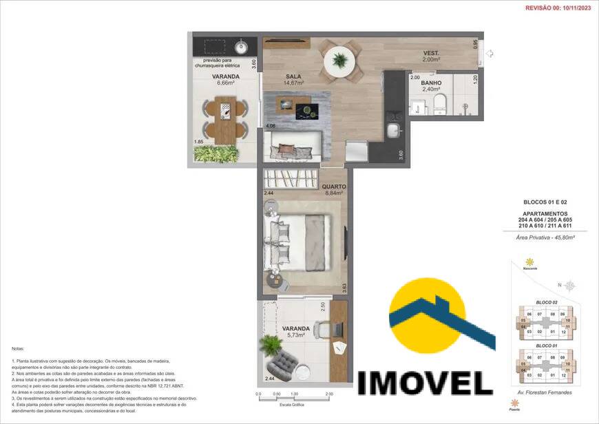 Apartamento à venda com 1 quarto, 45m² - Foto 12