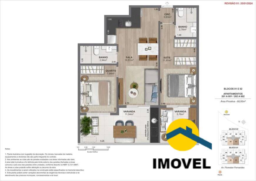 Apartamento à venda com 2 quartos, 68m² - Foto 13