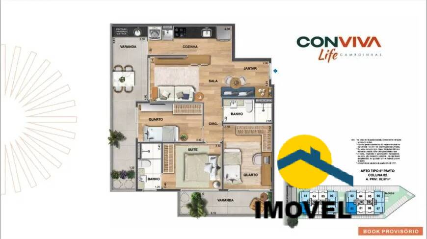 Apartamento à venda com 3 quartos, 79m² - Foto 13