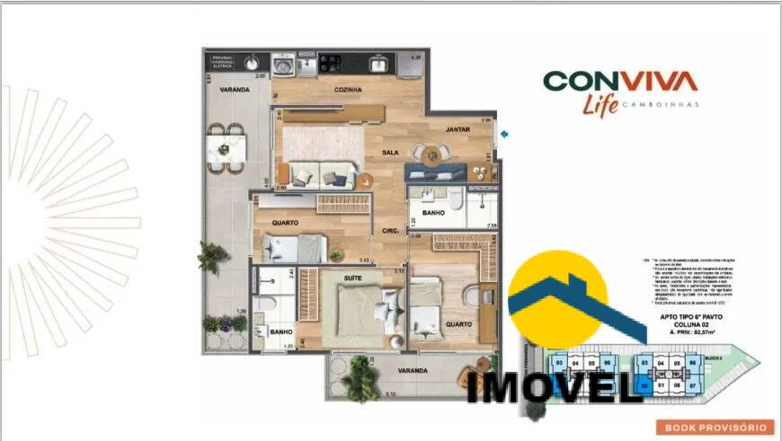 Apartamento à venda com 3 quartos, 79m² - Foto 17