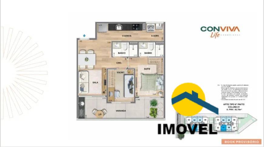 Apartamento à venda com 3 quartos, 79m² - Foto 16