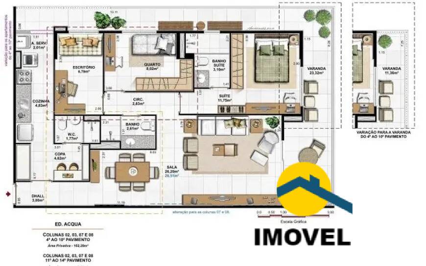 Apartamento à venda com 2 quartos, 72m² - Foto 29